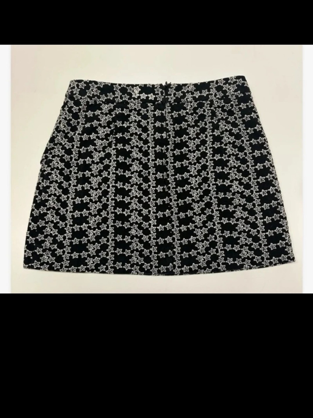 STORIA faux wrap Star Print Mini Skirt